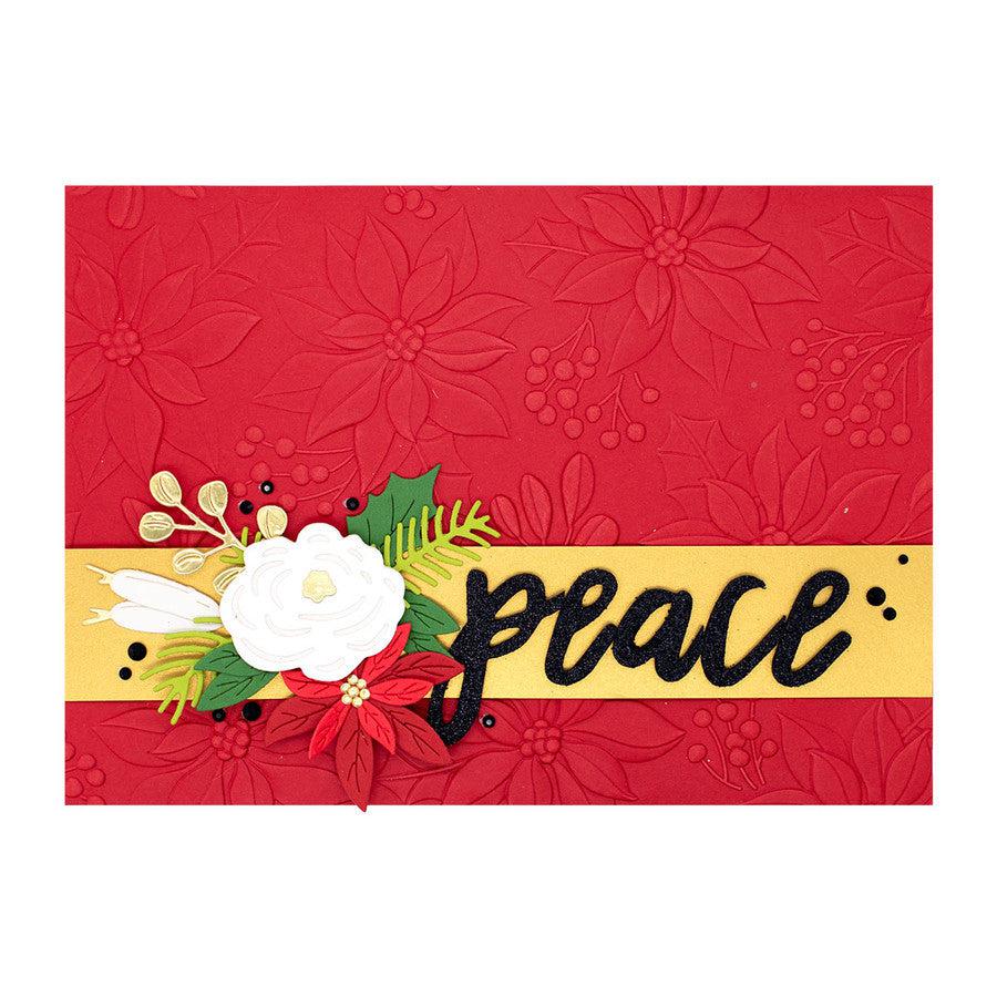 Spellbinders - 3D Embossing Folder - Scenic Poinsettias-ScrapbookPal