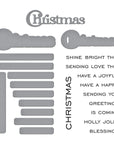 Spellbinders - All About Christmas Collection - Clear Stamps & Dies - Christmas Sentiments-ScrapbookPal