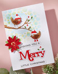 Spellbinders - All About Christmas Collection - Clear Stamps & Dies - Merry Sentiments-ScrapbookPal