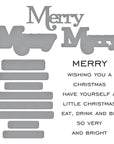 Spellbinders - All About Christmas Collection - Clear Stamps & Dies - Merry Sentiments-ScrapbookPal