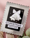 Spellbinders - All About Christmas Collection - Dies - Bow & Bell Scallop Frame-ScrapbookPal