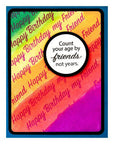 Spellbinders - All the Sentiments Collection - Clear Stamps - Birthday Messages-ScrapbookPal