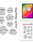 Spellbinders - All the Sentiments Collection - Clear Stamps - Birthday Messages-ScrapbookPal