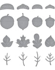 Spellbinders - Autumn Archives Collection - Dies - Falling Leaves-ScrapbookPal