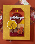 Spellbinders - Autumn Archives Collection - Press Plate & Dies - Autumn Sentiments-ScrapbookPal