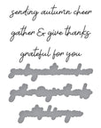 Spellbinders - Autumn Archives Collection - Press Plate & Dies - Autumn Sentiments-ScrapbookPal