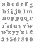 Spellbinders - Be Bold Collection - Dies - Be Bold Lowercase Alphabet and Numbers-ScrapbookPal