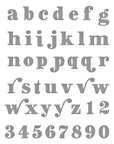 Spellbinders - Be Bold Collection - Dies - Be Bold Lowercase Alphabet and Numbers-ScrapbookPal