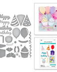 Spellbinders - Beautiful Wreaths Collection - Dies - Birthday Wreath Add-Ons-ScrapbookPal