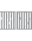 Spellbinders - Beautifully Imperfect Collection - Stencils - Tattered Stripes-ScrapbookPal