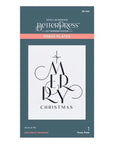Spellbinders - BetterPress Christmas Collection - Press Plate - Chic Merry Christmas-ScrapbookPal