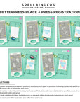 Spellbinders - BetterPress Place & Press Registration - Registration Press Plates - Thank You Blooms-ScrapbookPal