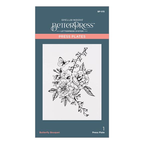 Spellbinders - BetterPress - Press Plate - Butterfly Bouquet-ScrapbookPal