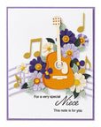 Spellbinders - Bibi's Musical Notes Collection - Dies - Mini Guitar-ScrapbookPal