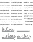 Spellbinders - Bibi's Snowflakes Collection - Clear Stamps & Dies - Snowflake Wishes-ScrapbookPal
