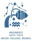 Spellbinders - Block Print Zodiacs Collection - Registration Press + Foil Plates - Block Print Aquarius-ScrapbookPal