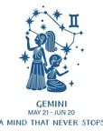 Spellbinders - Block Print Zodiacs Collection - Registration Press + Foil Plates - Block Print Gemini-ScrapbookPal