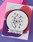 Spellbinders - Block Print Zodiacs Collection - Registration Press + Foil Plates - Block Print Sagittarius-ScrapbookPal