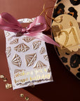 Spellbinders - Bougie Birthday Collection - 3D Embossing Folder & Stencils Set - Born to Sparkle-ScrapbookPal