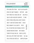 Spellbinders - Buon Appetito Collection - Clear Stamps - Stay Saucy-ScrapbookPal
