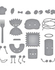 Spellbinders - Buon Appetito Collection - Dies - Pasta Friends-ScrapbookPal