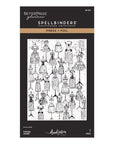 Spellbinders - Buttons & Keepsakes Collection - Letterpress + Foil Plate - Vintage Atelier-ScrapbookPal