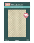 Spellbinders - Candy Christmas Collection - 3D Embossing Folder - Waffle Cone-ScrapbookPal
