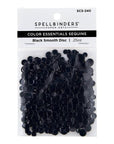 Spellbinders - Card Shoppe Essentials - Color Essentials Sequins - Black Smooth Discs-ScrapbookPal