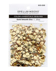 Spellbinders - Card Shoppe Essentials - Color Essentials Sequins - Gold Smooth Discs-ScrapbookPal