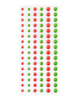 Spellbinders - Card Shoppe Essentials - Enamel Dots - Dimensional Red & Green-ScrapbookPal
