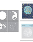Spellbinders - Celestial Zodiacs Collection - Stencils - Layered Full Moon-ScrapbookPal