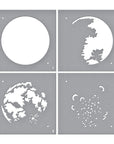 Spellbinders - Celestial Zodiacs Collection - Stencils - Layered Full Moon-ScrapbookPal