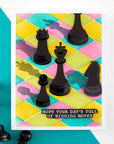 Spellbinders - Checkmate Collection - Stencils - Layered Harlequin-ScrapbookPal