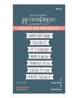 Spellbinders - Cheers to You Collection - Press Plate & Dies - Cheers to You Sentiments-ScrapbookPal
