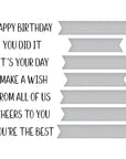 Spellbinders - Cheers to You Collection - Press Plate & Dies - Cheers to You Sentiments-ScrapbookPal
