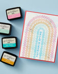 Spellbinders - Cheers to You Collection - Registration Press Plates - Arched Messages-ScrapbookPal
