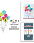 Spellbinders - Cheers to You Collection - Registration Press Plates & Dies - Happy Hooray Balloons-ScrapbookPal