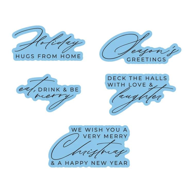 Spellbinders - Christmas City Holiday Collection - Letterpress +