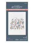 Spellbinders - City Holiday Collection - Registration Press Plates - Happiest Holidays-ScrapbookPal