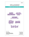 Spellbinders - Classic Mouse Costume Party Collection - Clear Stamps & Dies - Classic Mouse Trick-or-Treat Sentiments-ScrapbookPal