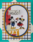 Spellbinders - Classic Mouse Love Collection - Press Plate & Dies - Classic Mouse Happy Sentiments-ScrapbookPal