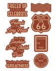 Spellbinders - Classic Road Legends 2.0 Collection - Clear Stamps & Dies - Road Trip Adventures Sentiments-ScrapbookPal