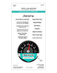 Spellbinders - Classic Road Legends Collection - Clear Stamps & Dies - Cruisin' By Sentiments-ScrapbookPal