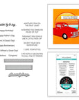 Spellbinders - Classic Road Legends Collection - Clear Stamps & Dies - Cruisin' By Sentiments-ScrapbookPal