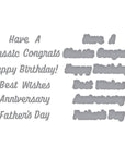 Spellbinders - Classic Road Legends Collection - Dies - Classic Sentiments-ScrapbookPal