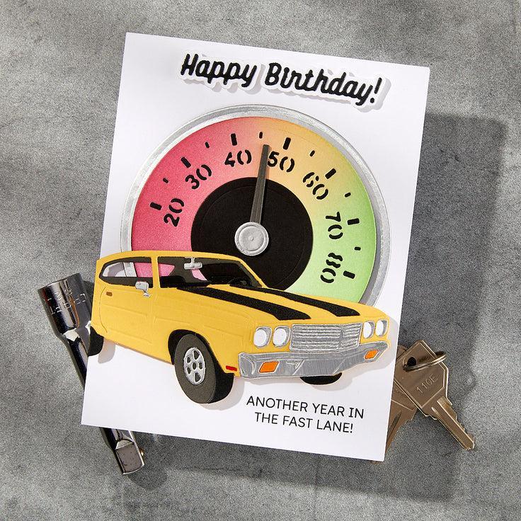 Spellbinders - Classic Road Legends Collection - Dies - Muscle Car-ScrapbookPal