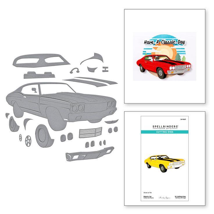 Spellbinders - Classic Road Legends Collection - Dies - Muscle Car-ScrapbookPal