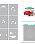 Spellbinders - Classic Road Legends Collection - Stencils - Scenic Drive-ScrapbookPal