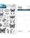 Spellbinders - Clear Stamps & Dies - Blooming Butterflies-ScrapbookPal