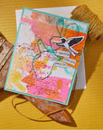 Spellbinders - Collaged Birds Collection - 3D Embossing Folder - Soaring-ScrapbookPal
